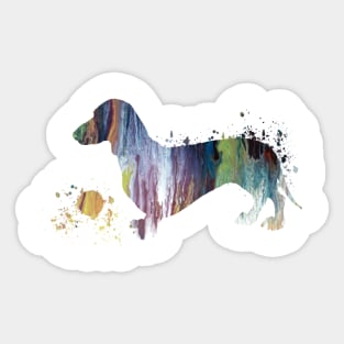 Dachshund art Sticker